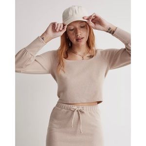 🆕 Madewell Ribbed Square-Neck Crop Top